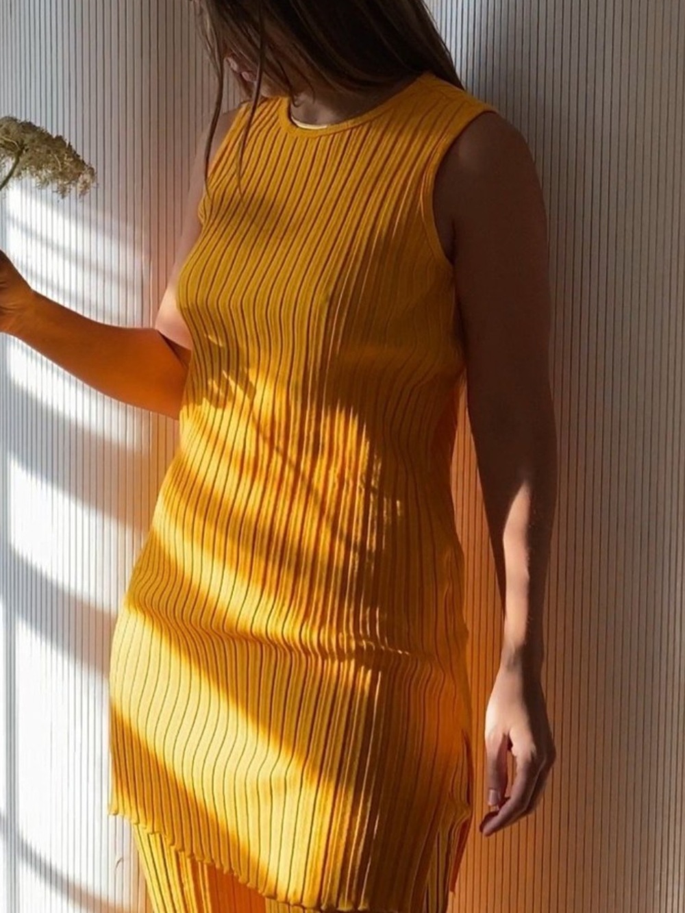 Simon Miller Rib Aukai Tunic in Sunset Orange